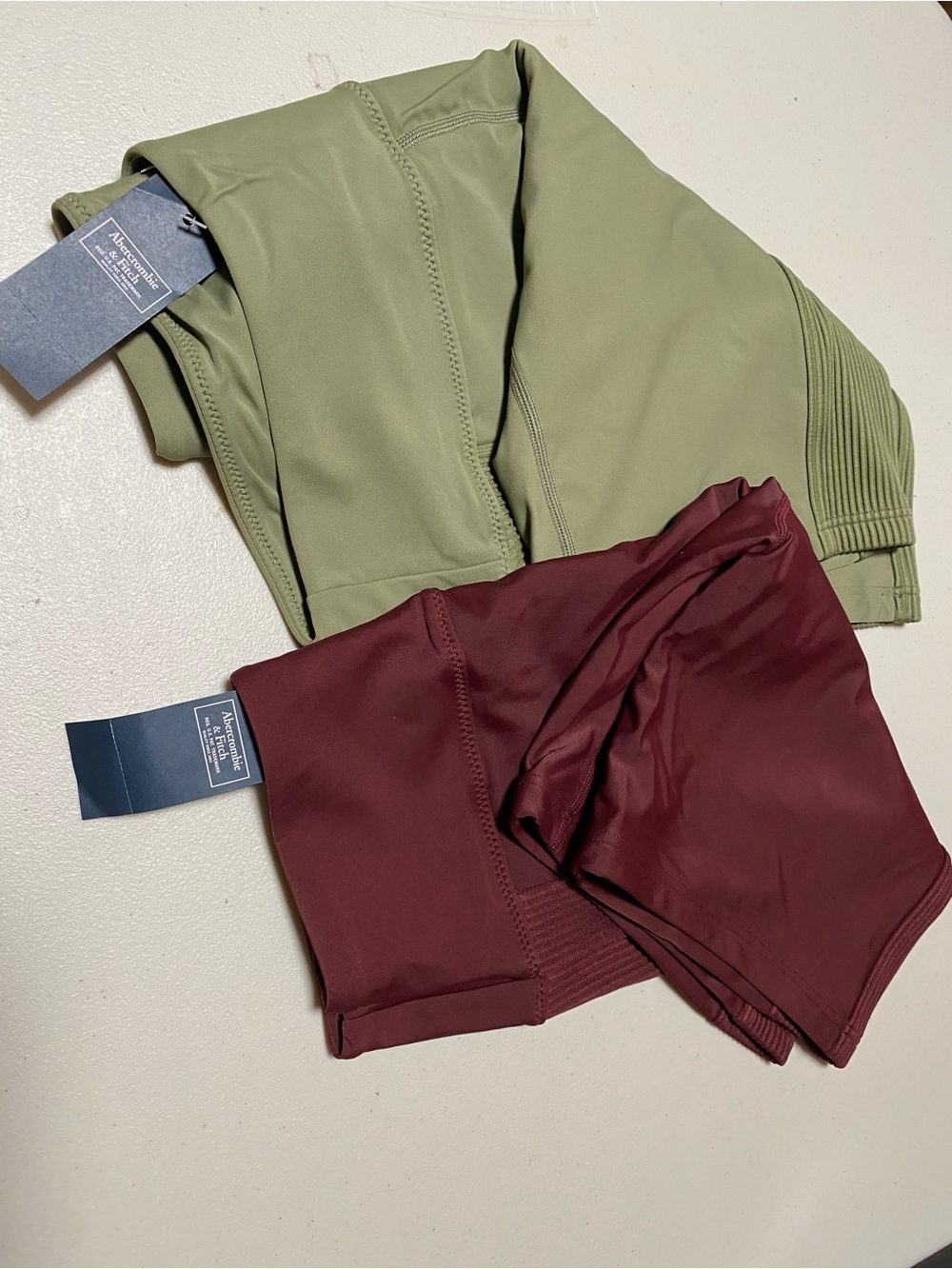 2 Pairs NWT Abercrombie and Fitch Bike Shorts Size S